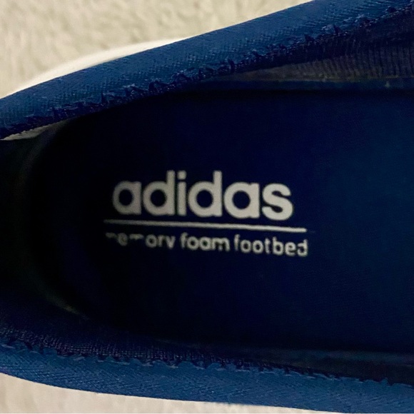 Adidas Navy Blue Cloudfoam Lite Racer Slip On Shoes Women’s Size 7 - Picture 7 of 11